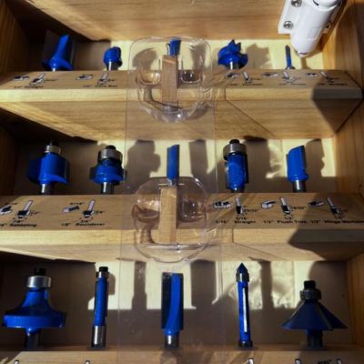 Ryobi Router Bit Set in Case Un-Used. 