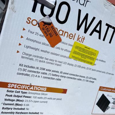 ThunderBolt 100 Watt Solar Panel Kit 