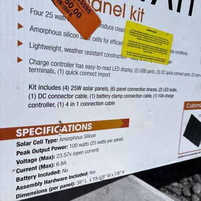 ThunderBolt 100 Watt Solar Panel Kit 