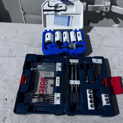 Hole Saw and A BOSCH Bit Set together