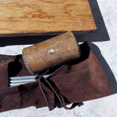 Antique WOOD Tool Box 