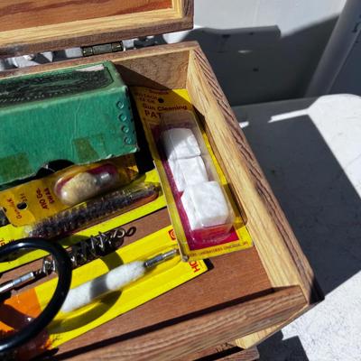 Antique WOOD Tool Box 