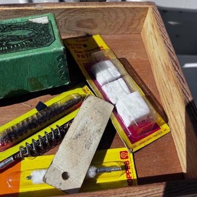Antique WOOD Tool Box 