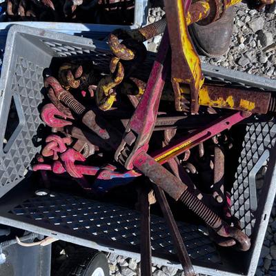 Chain and Ratchet Tie Downs (3) Crates 