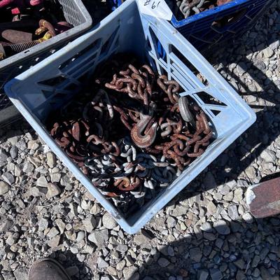 Chain and Ratchet Tie Downs (3) Crates 