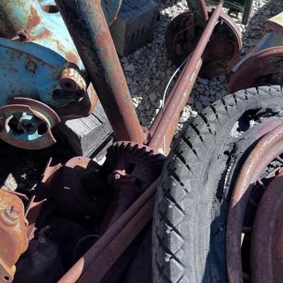 Sale Photo Thumbnail #375: WOW!!! Hard to find Parts! COOL!! Restore or Upcycle! 3 Engines and 8 or 9 Wheels 