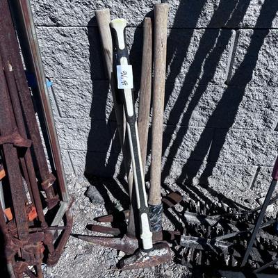 Picks (3) Plus a Bonus Sledge Hammer 