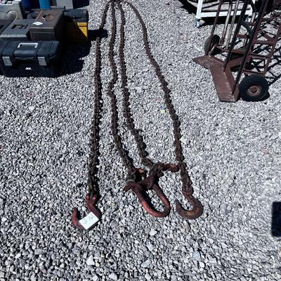 Hoist Chain 2 Hooked to a Center Piece
