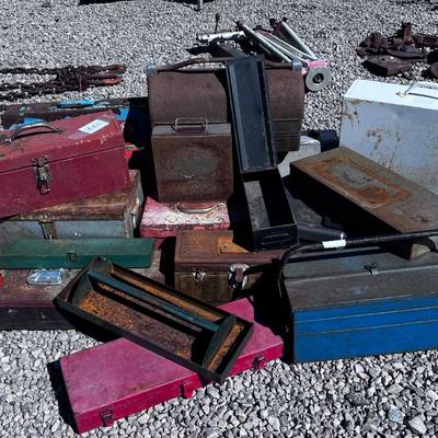 Awesome OLD METAL TOOL Boxes