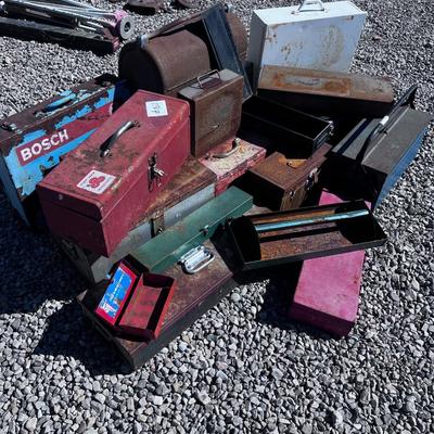 Awesome OLD METAL TOOL Boxes