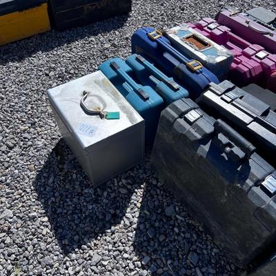 Tool Boxes Mostly Plastic PILE