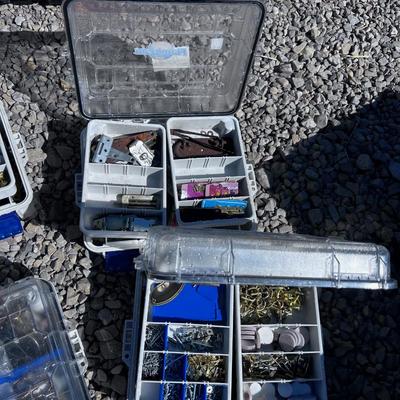 (4) Small Boxes with Hardware 