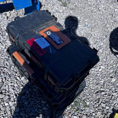 (3) Ridgid Pack Out Boxes Full of Nails & Bolts