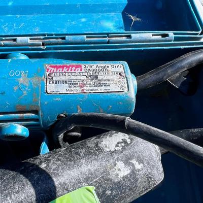 (3) Makita Angle Grinders, plus 2 Hard cases