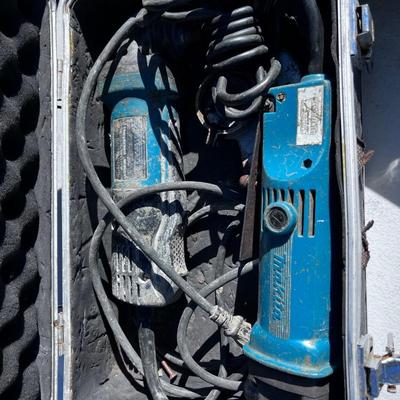 (3) Makita Angle Grinders, plus 2 Hard cases