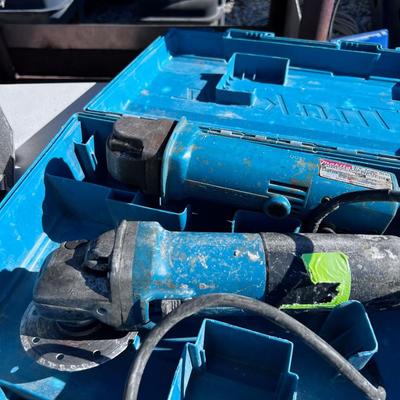 (3) Makita Angle Grinders, plus 2 Hard cases
