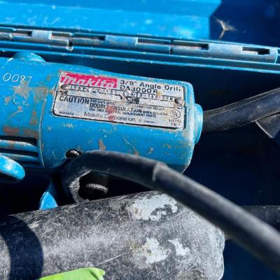 (3) Makita Angle Grinders, plus 2 Hard cases