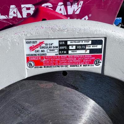 Milwaukee 10" Circular Saw Includes Metal RED Case (2nd one Listed) 