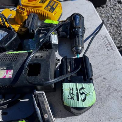 Large Lot of Cordless Chargers, Batteries and Drills-MIXED Variety. 