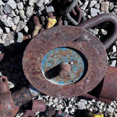 Pile of Metal, Anchor, Jacks 