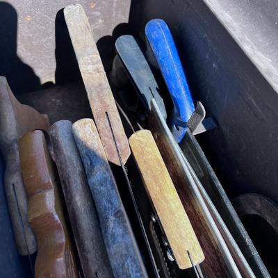 Kennedy Tool Box BROWN Full of Hand Saws