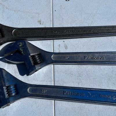 Crescent Wrenches 24 & 18" 