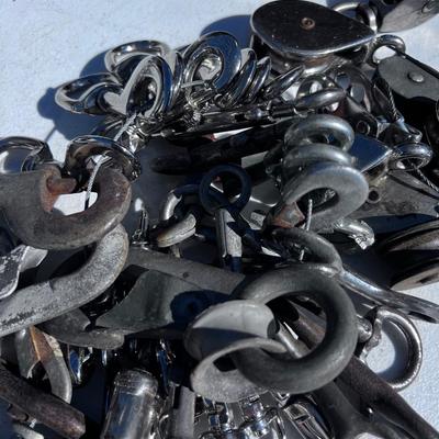 Pulley's and Metal Snap Links  