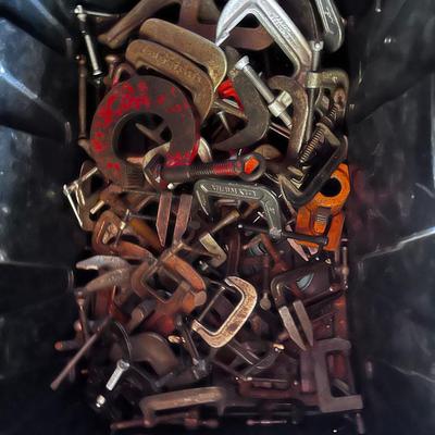 Giant Tub of "C" Clamps 