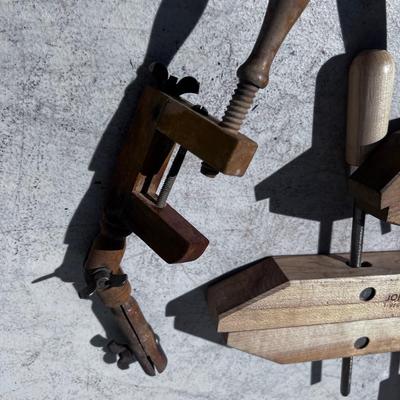 3 Wood Clamps 