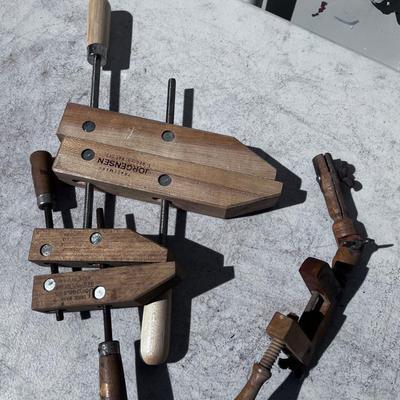 3 Wood Clamps 