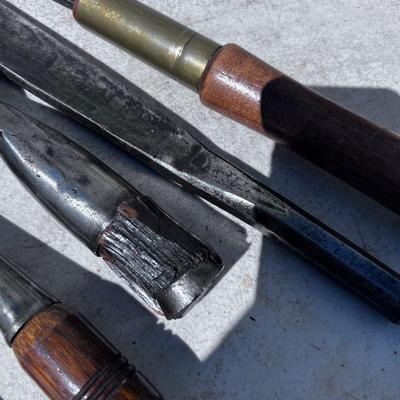 (5) Antique Chisels and Shaping Tools 