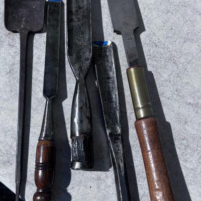 (5) Antique Chisels and Shaping Tools 