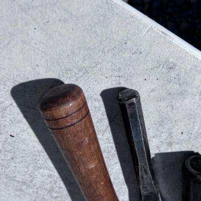(5) Antique Chisels and Shaping Tools 