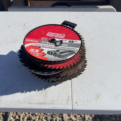 Pile of 7-1/4" Circular Saw Blades 