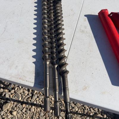 (3) 1-1/2" to 1-1/8th Spline Drive Bits 18" Long