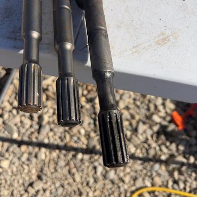 (3) 1-1/2" to 1-1/8th Spline Drive Bits 18" Long