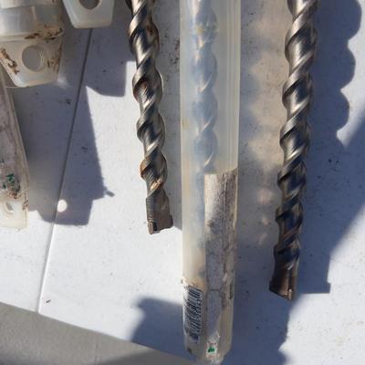 (10 )Spline Drive Masonry Bits 18" Long 1/2" to 1" Diameter