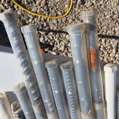 (10 )Spline Drive Masonry Bits 18" Long 1/2" to 1" Diameter