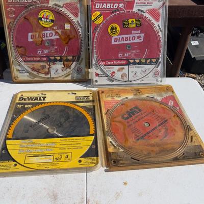 4- 12" Chop Saw Blades