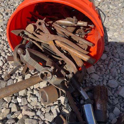 Bucket full of Rusty Tools  