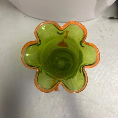 Green vase