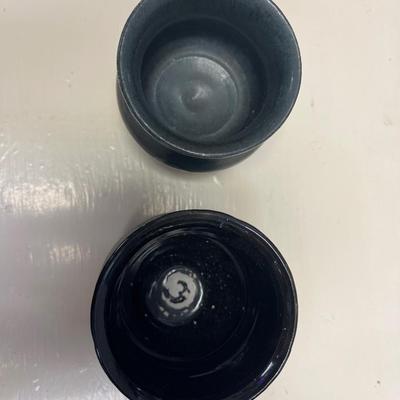 Pottery candleholders