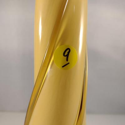 Large, Turned Design Art Glass Vase- Approx 18" Tall- Possibly Murano (#9)
