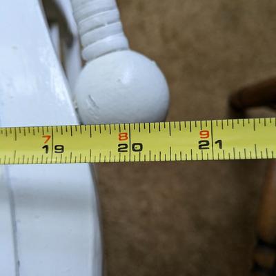 Antique White Wooden Rocking Chair
