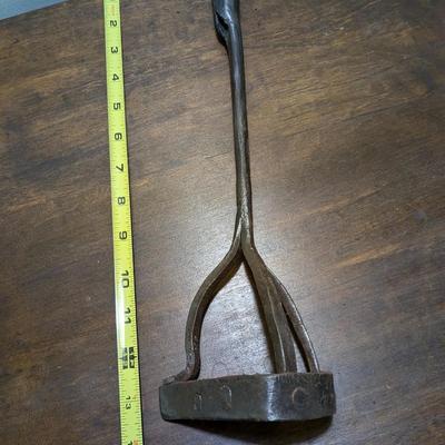 Antique Hand Forged Branding Iron (triangle)