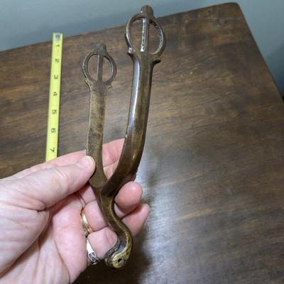 ANTIQUE CIVIL WAR ERA OFFICERS BRASS SPUR