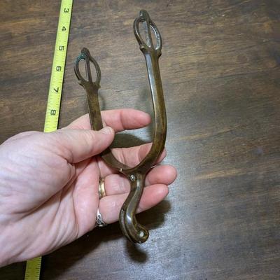 ANTIQUE CIVIL WAR ERA OFFICERS BRASS SPUR