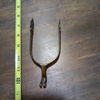 ANTIQUE CIVIL WAR ERA OFFICERS BRASS SPUR