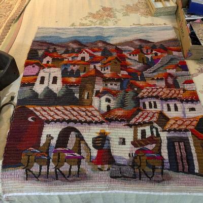 Vintage Hand Woven Peruvian Tapesty
