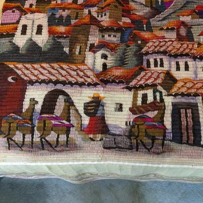 Vintage Hand Woven Peruvian Tapesty